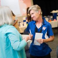 PSS talking at appreciation luncheon